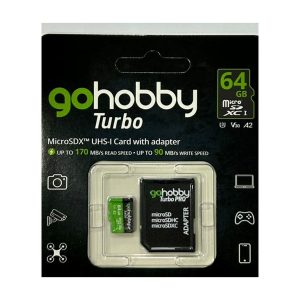 Cartão de Memória microSDXC GoHobby Turbo (UHS-I · com adaptador SD)
