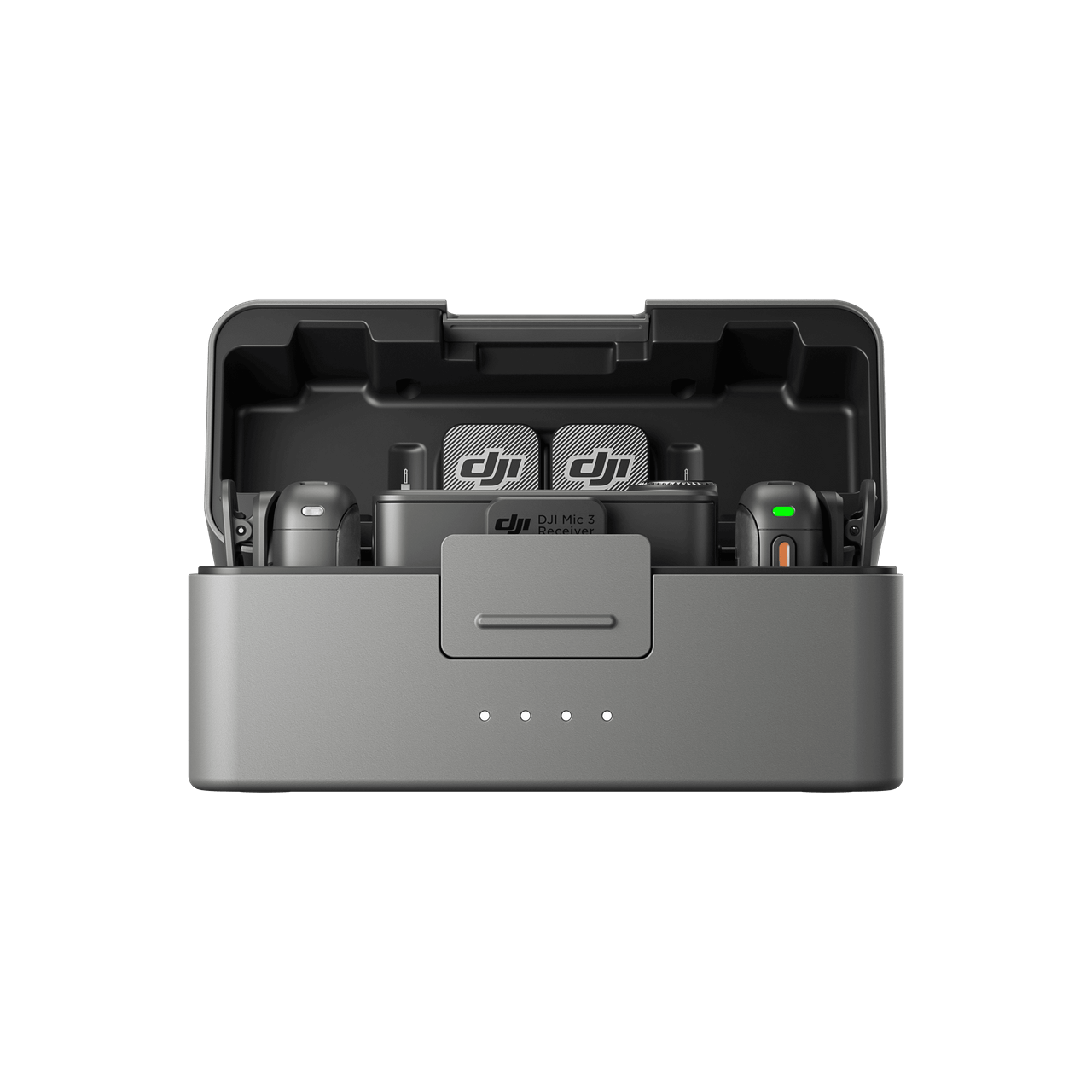 Microfone DJI Mic 3 (2 TX + 1 RX + Case de carregamento)