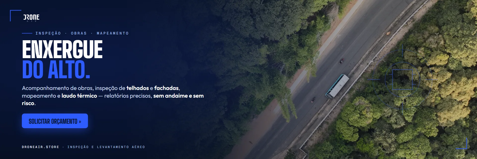 Inspeção e Obras com drone
