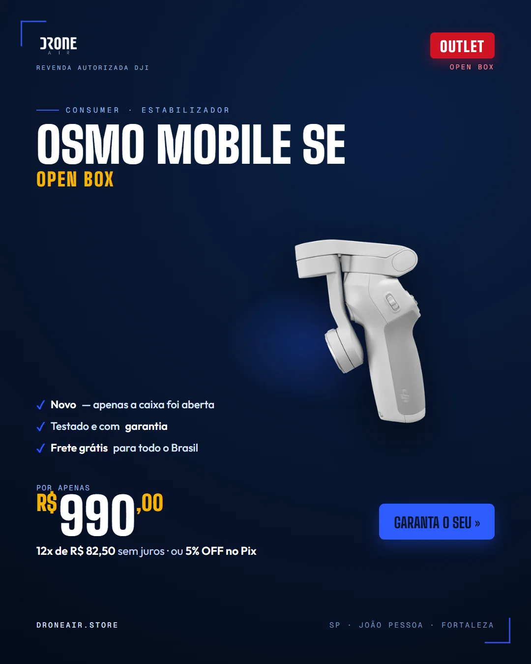 DJI Osmo Mobile SE (SEMINOVO) — Estabilizador para Celular - Imagem 3