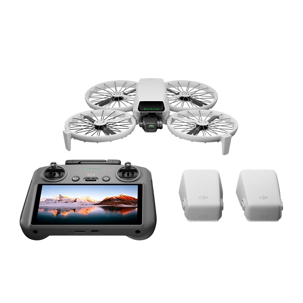 Drone DJI Flip — Fly More Combo (DJI RC 2 / com tela)