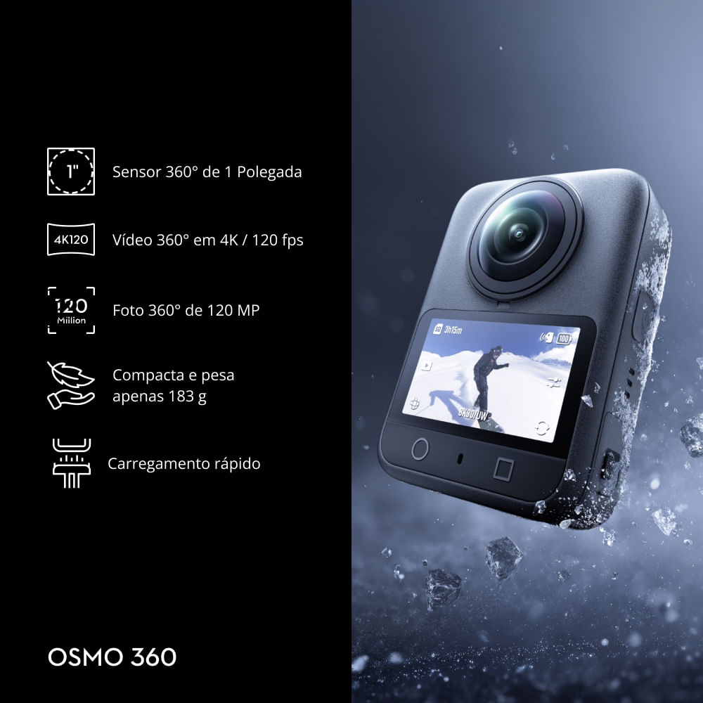 Câmera DJI Osmo 360 — Standard Combo - Imagem 2