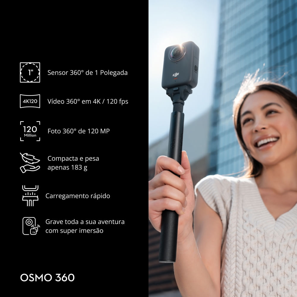Câmera DJI Osmo 360 — Adventure Combo - Imagem 2