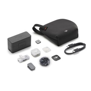 Microfone DJI Mic Mini 2 (1 TX + 1 RX para smartphone + Case)
